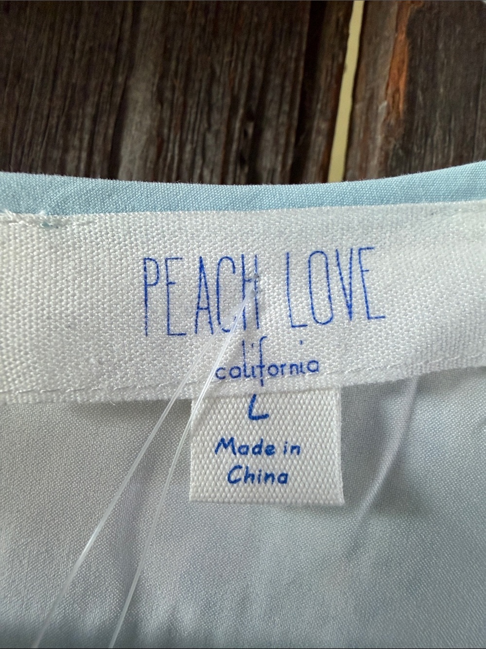Peach Love California White & Blue Floral Tie-Shoulder Dress - Picture 2 of 3